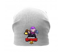 Шапка детская Бравл Старс серая (Brawl Stars-0016) 50-52 см