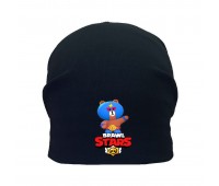 Шапка детская Бравл Старс черная (Brawl Stars-0025) 54-56 см