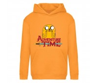 Худи детская Время Приключений 009 (Adventure Time) оранжевый (ART orn 009) 116 см