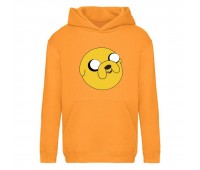 Худи детская Время Приключений 0011 (Adventure Time) оранжевый (ART orn 0011) 116 см
