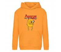 Худи детская Время Приключений 0024 (Adventure Time) оранжевый (ART orn 0024) 116 см