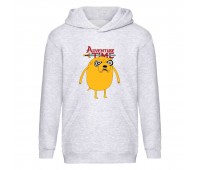 Худи детская Время Приключений 003 (Adventure Time) серый (ART gry 003) 116 см