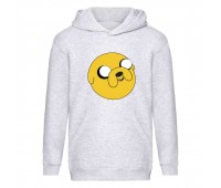 Худи детская Время Приключений 0011 (Adventure Time) серый (ART gry 0011) 116 см