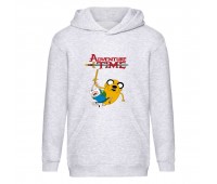 Худи детская Время Приключений 0012 (Adventure Time) серый (ART gry 0012) 116 см