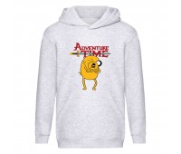 Худи детская Время Приключений 0024 (Adventure Time) серый (ART gry 0024) 116 см
