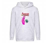 Худи детская Время Приключений 0025 (Adventure Time) серый (ART gry 0025) 116 см