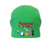 Шапка детская Время Приключений 002 (Adventure Time) зеленая (ATR grn 002) 54-56 см