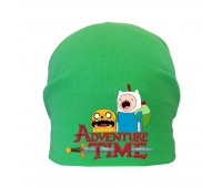 Шапка детская Время Приключений 003 (Adventure Time) зеленая (ATR grn 003) 54-56 см