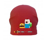 Шапка детская Время Приключений 003 (Adventure Time) красная (ATR rd 003) 50-52 см