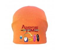 Шапка детская Время Приключений 002 (Adventure Time) оранжевая (ATR orn 002) 50-52 см