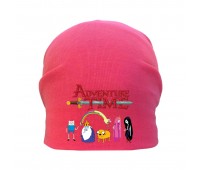 Шапка детская Время Приключений 002 (Adventure Time) розовая (ATR pnc 002) 50-52 см