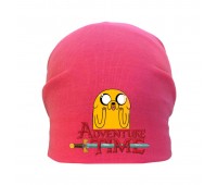 Шапка детская Время Приключений 005 (Adventure Time) розовая (ATR pnc 005) 50-52 см