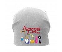 Шапка детская Время Приключений 002 (Adventure Time) серая (ATR gry 002) 50-52 см