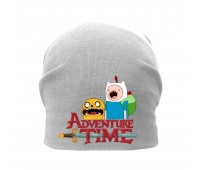 Шапка детская Время Приключений 003 (Adventure Time) серая (ATR gry 003) 50-52 см