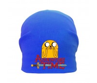 Шапка детская Время Приключений 005 (Adventure Time) синяя (ATR blu 005) 54-56 см