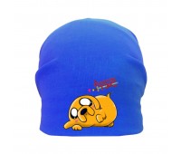 Шапка детская Время Приключений 006 (Adventure Time) синяя (ATR blu 006) 54-56 см