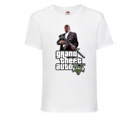 Футболка детская GTA 001 (Grand Theft Auto) белая (GTA wh 001) 116 см