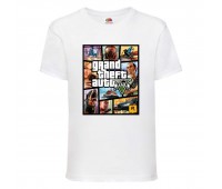 Футболка детская GTA 002 (Grand Theft Auto) белая (GTA wh 002) 116 см