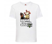 Футболка детская GTA 006 (Grand Theft Auto) белая (GTA wh 006) 116 см