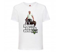 Футболка детская GTA 007 (Grand Theft Auto) белая (GTA wh 007) 116 см