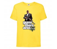 Футболка детская GTA 001 (Grand Theft Auto) желтая (GTA yel 001) 116 см