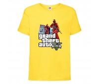 Футболка детская GTA 005 (Grand Theft Auto) желтая (GTA yel 005) 116 см