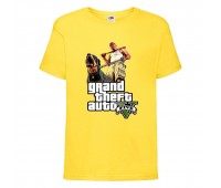 Футболка детская GTA 006 (Grand Theft Auto) желтая (GTA yel 006) 116 см