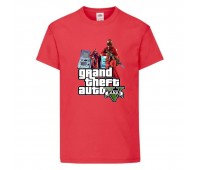 Футболка детская GTA 005 (Grand Theft Auto) красная (GTA rd 005) 116 см