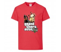 Футболка детская GTA 006 (Grand Theft Auto) красная (GTA rd 006) 116 см