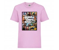 Футболка детская GTA 002 (Grand Theft Auto) светлорозовая (GTA lpn 002) 116 см