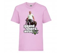Футболка детская GTA 007 (Grand Theft Auto) светлорозовая (GTA lpn 007) 116 см