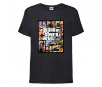 Футболка детская GTA 002 (Grand Theft Auto) черная (GTA blc 002) 116 см