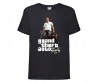 Футболка детская GTA 007 (Grand Theft Auto) черная (GTA blc 007) 116 см