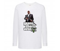 Лонгслив реглан GTA 001 (Grand Theft Auto) белый (GTA wh 001) 116 см