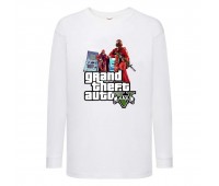 Лонгслив реглан GTA 005 (Grand Theft Auto) белый (GTA wh 005) 116 см