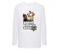 Лонгслив реглан GTA 006 (Grand Theft Auto) белый (GTA wh 006) 116 см