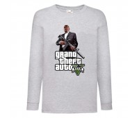 Лонгслив реглан GTA 001 (Grand Theft Auto) серый (GTA gry 001) 116 см