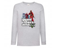 Лонгслив реглан GTA 005 (Grand Theft Auto) серый (GTA gry 005) 116 см