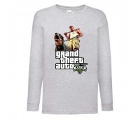 Лонгслив реглан GTA 006 (Grand Theft Auto) серый (GTA gry 006) 116 см
