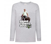 Лонгслив реглан GTA 007 (Grand Theft Auto) серый (GTA gry 007) 116 см