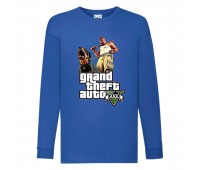 Лонгслив реглан GTA 006 (Grand Theft Auto) синий (GTA blu 006) 116 см