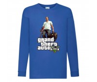 Лонгслив реглан GTA 007 (Grand Theft Auto) синий (GTA blu 007) 116 см