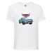 Футболка детская ТАЧКИ 0011 (CARS) белая (CAR wh 0011) 128 см