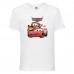 Футболка детская ТАЧКИ 0012 (CARS) белая (CAR wh 0012) 128 см
