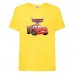 Футболка детская ТАЧКИ 0010 (CARS) желтая (CAR yel 0010) 128 см