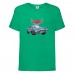 Футболка детская ТАЧКИ 0011 (CARS) зеленая (CAR grn 0011) 128 см