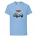 Футболка детская ТАЧКИ 0011 (CARS) голубая (CAR lbl 0011) 104 см