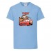 Футболка детская ТАЧКИ 0012 (CARS) голубая (CAR lbl 0012) 128 см