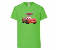 Футболка детская ТАЧКИ 0010 (CARS) светлозеленая (CAR lgrn 0010) 104 см
