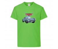 Футболка детская ТАЧКИ 0011 (CARS) светлозеленая (CAR lgrn 0011) 104 см